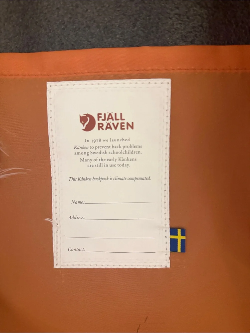 Fjallraven Kånken Backpack in Orange